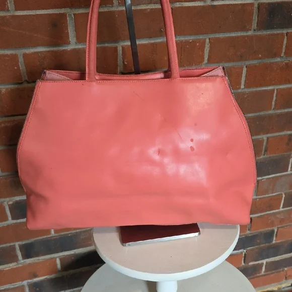 FURLA Pink Leather Tote Bag - Picture 4 of 10